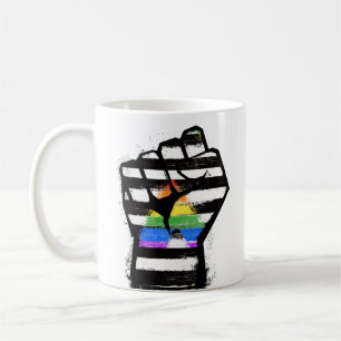 Caneca De Café Ally Pride Fist T Shirt