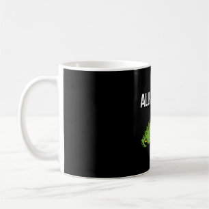 Caneca De Café Allygaytor Rainbow Sunglass Alligator Animal LGBT