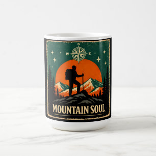 Caneca De Café Alma da Montanha – Espírito de Pico Caminhada Natu