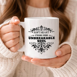 Caneca De Café Alma Inquebrantável Mulheres Inspiradoras Vintage