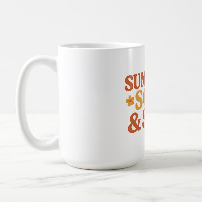 Caneca De Café Alma Sunshine e Sass Retro 70s inspirados em aspas (Esquerda)