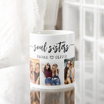 Caneca De Café Almas Irmãs 3 Colagem Fotográfica Keepsak<br><div class="desc">Celebrar a Irmandade com a Colagem de Fotos Irmãs 3. Esta caneca vibrante apresenta uma impressionante colagem de três fotos queridas, capturando momentos especiais compartilhados com suas irmãs. O design cor-de-rosa quente adiciona um toque divertido e na moda, fazer uma peça sobressalente para qualquer amante de café ou chá. Feito...</div>