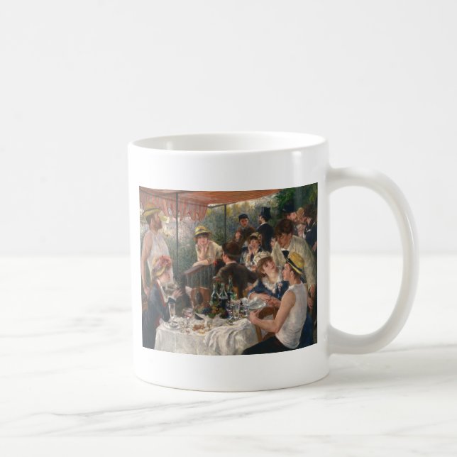 Caneca De Café Almoço do partido do barco - Renoir (Direita)