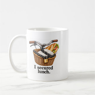 Caneca De Café Almoço Seguro Sanduíche de Ciclismo Engraçado