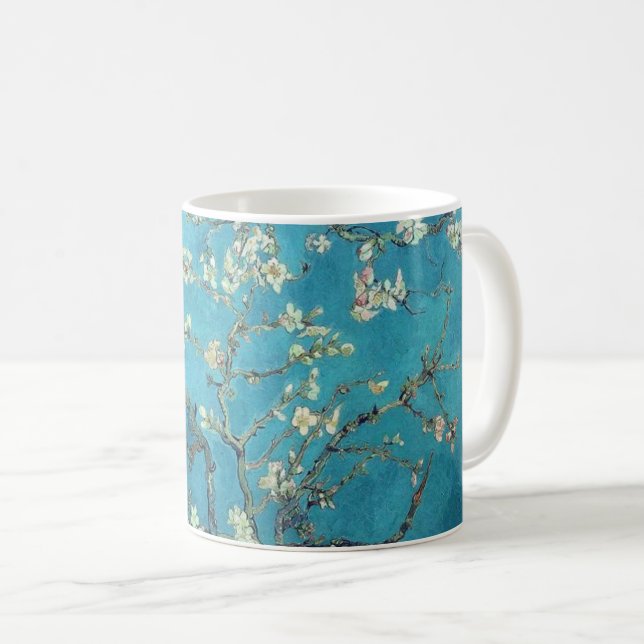 Caneca De Café Almond Blossoms Van Gogh - Pintura Familiar (Frente Esquerda)