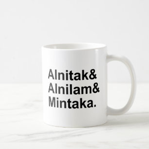 Caneca De Café Alnitak Alnilam Mintaka   3 Estrelas do Cinturão d