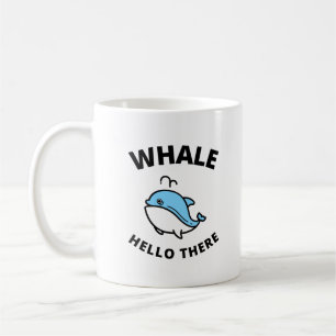 Caneca De Café Alô de baleia lá