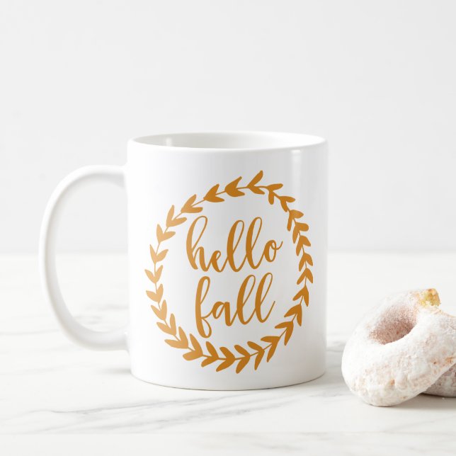 Caneca De Café Alô Fall | (Com Donut)