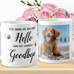 Caneca De Café Alô Favorito Hardad Goodbye Pet Memorial Foto
