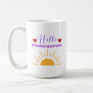 Caneca De Café Alô, jardim de infância - Professor divertido, caf