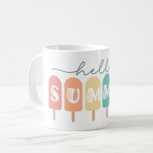 Caneca De Café Alô Summer Popsicle Colorful