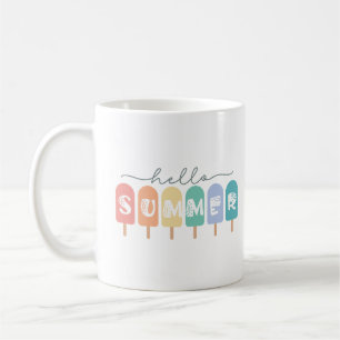 Caneca De Café Alô Summer Popsicle Colorful