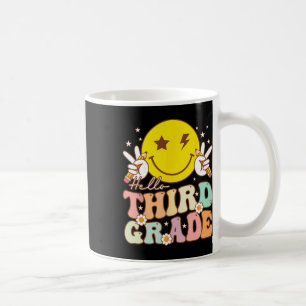 Caneca De Café Alô, terceiro ano, Hippie sorria face 3º ano atrás