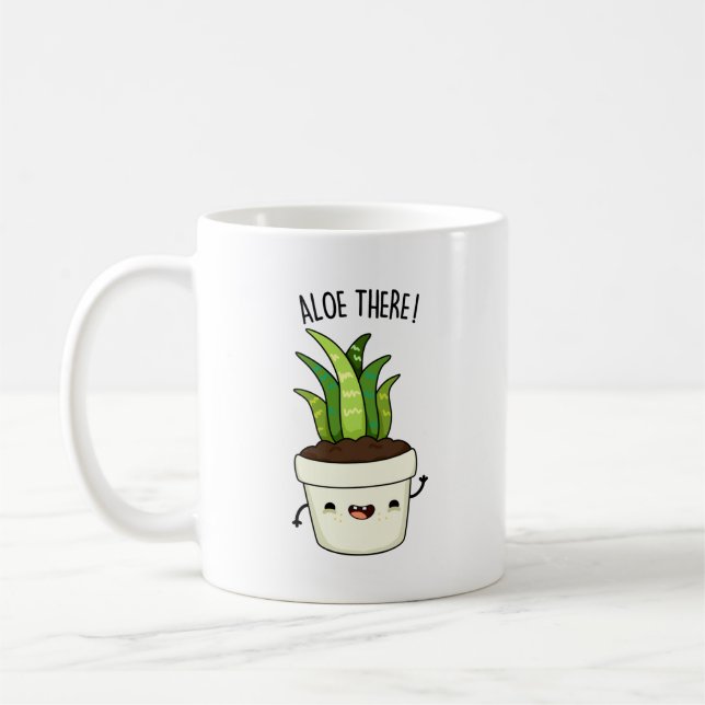 Caneca De Café Aloe Ali Engraçado Aloe Vera Pun (Esquerda)