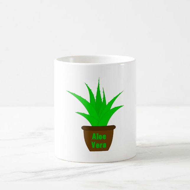 Caneca De Café Aloe Vera com rótulo (Centro)