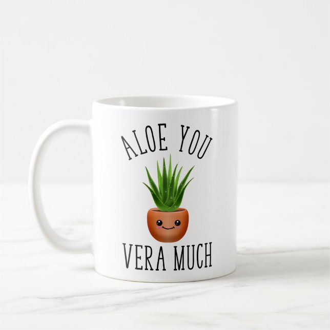 Caneca De Café Aloe You Vera Much (Esquerda)
