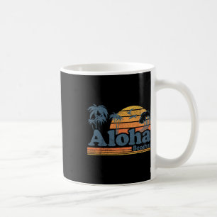 Caneca De Café Aloha Beaches Hawaii Vintage Beach Surfing Retro H