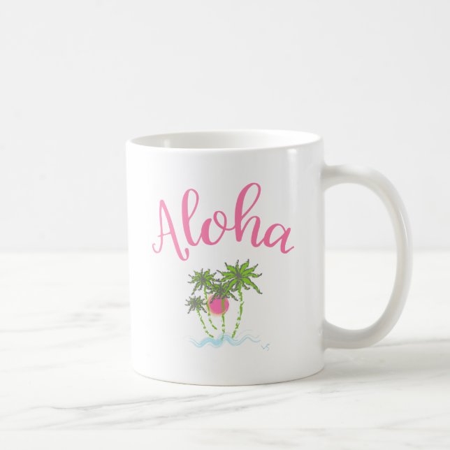 Caneca De Café Aloha Beaches Hawaiian Style Summera (Direita)