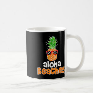 Caneca De Café Aloha Beaches Pineapple Sungles Havaiano Y'all Vac