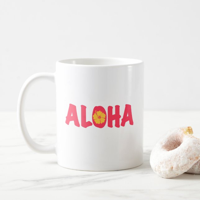 Caneca De Café Aloha Coffee Mug (Com Donut)