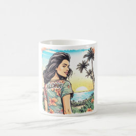 Caneca De Café Aloha Girl