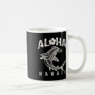 Caneca De Café Aloha Havaí Tril Tubarão Polinésio Havaiano Praia