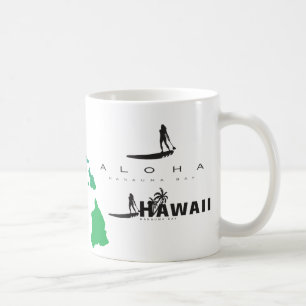 Caneca De Café Aloha Hawaii Islands Surfing