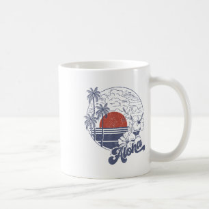 Caneca De Café Aloha Hello Summer Vacation Hawaii Beach Family Mã