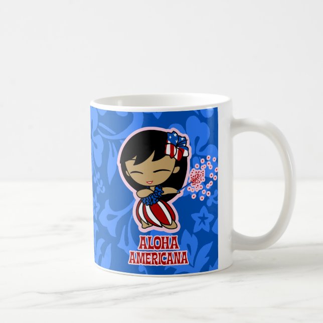 Caneca De Café Aloha Honys Firecracker Hula Girl (Direita)