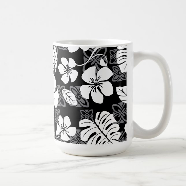 CANECA DE CAFÉ ALOHA SEXTA-FEIRA (NEGRO E CINZA) (Direita)