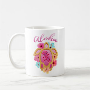 Caneca De Café Aloha Tropical Honu