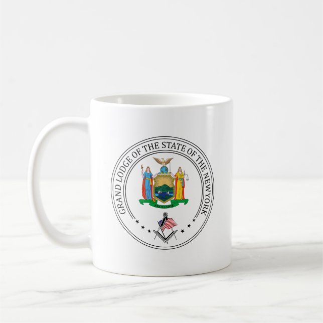 Caneca De Café Alojamento da Freemasonry do Estado de Nova Iorque (Esquerda)