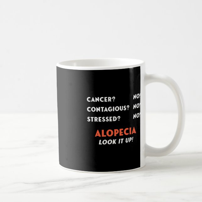 Caneca De Café Alopecia Balding Areata Hair Problema de Perda de  (Direita)