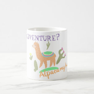 Caneca De Café Alpaca Adventure Minhas Bolsas