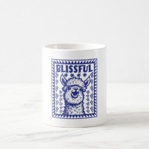 Caneca De Café Alpaca alegre sorridente - Envolva a felicidade