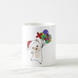 Caneca De Café Alpaca Felry Christmas Winter Animais Alpacas