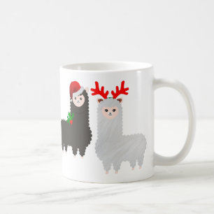 Caneca De Café alpacas de renas de natal