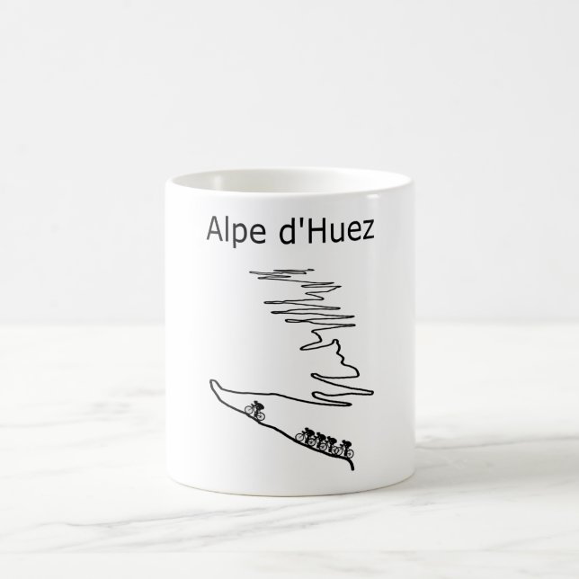 Caneca De Café Alpe d Huez em França acende ciclismo para homens  (Centro)