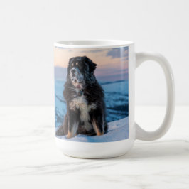 Caneca De Café Alpenglow da Tarde com Luna