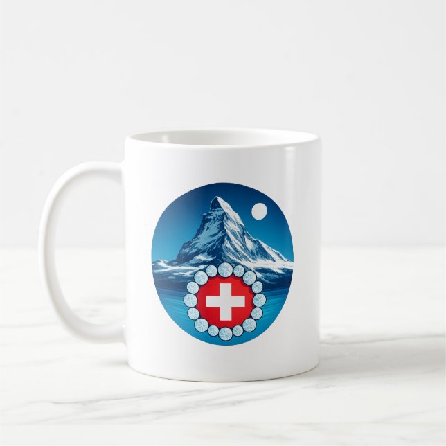 Caneca De Café Alpes Suíços - Matterhorn (Esquerda)