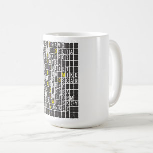Caneca De Café Alpha-Bravo-Charlie