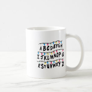 Caneca De Café Alphabet Wall - Natal de fantasia de Alphabet Hall