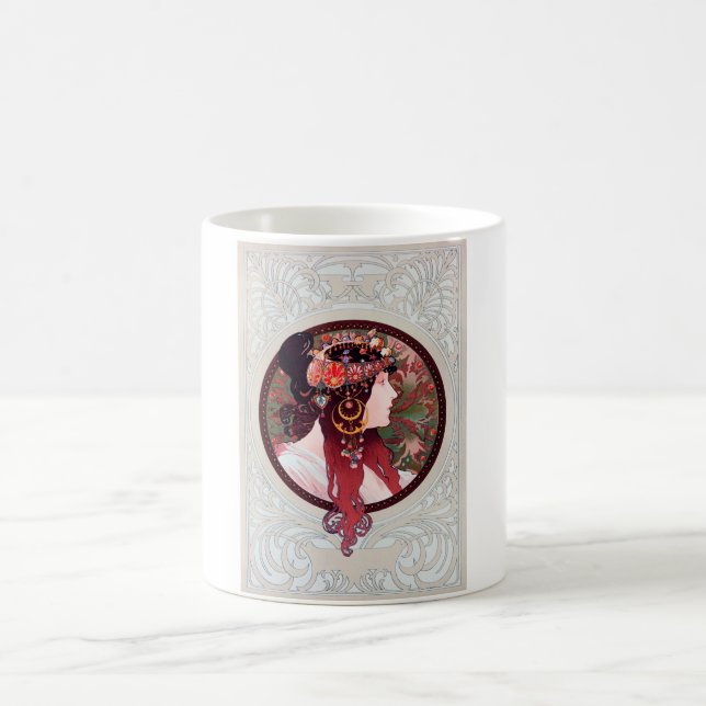 Caneca De Café Alphonse Mucha (Centro)