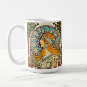 Caneca De Café Alphonse Mucha Art Nouveau Zodiac