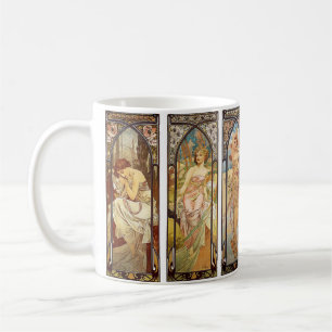 Caneca De Café Alphonse Mucha, O Momento do Dia