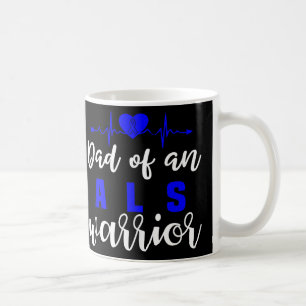 Caneca De Café Als Awarness Love Heartbeat Support Pai Padre Bl