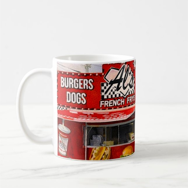 Caneca de café Al's French Frys de Vermont (Esquerda)