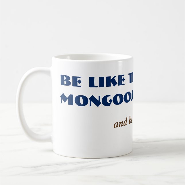Caneca De Café Alt Funny Mongoose Férias Animais (Esquerda)