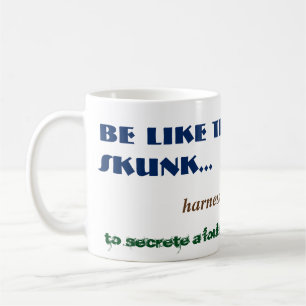 Caneca De Café Alt Funny Skunk Melancia Fart Woodland Animal