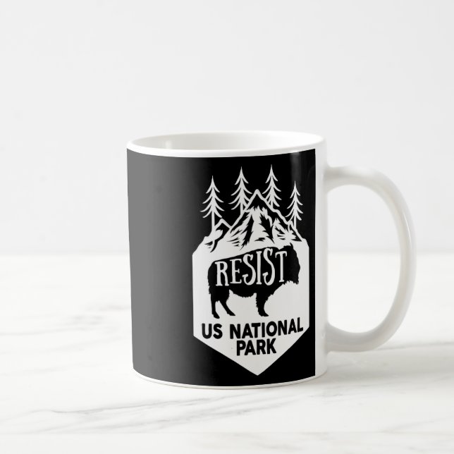 Caneca De Café Alt Us National Park Resist Service (Direita)